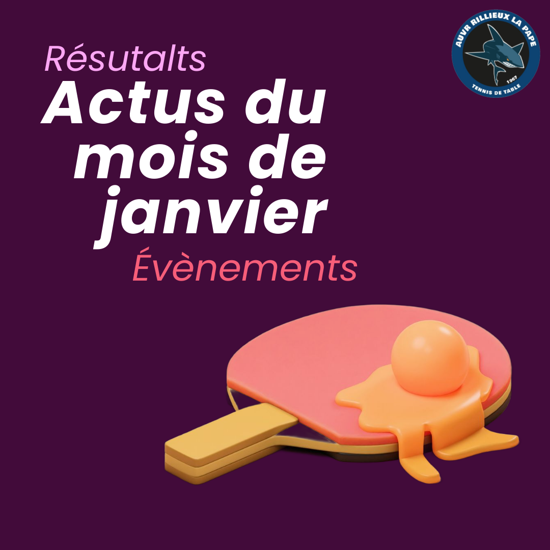 NEWS - MOIS DE JANVIER