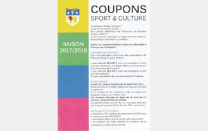 Coupons sport 2017-2018