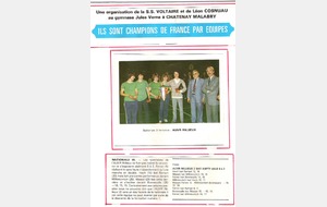 1981 : Champion de France Nationale 3 dames
L'équipe : Christiane, Marie-José, Annick et Ghislaine.
Coach : Chantal