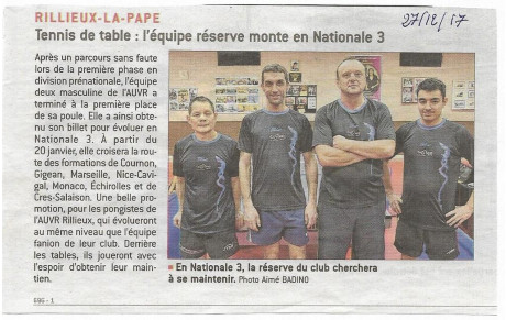 Article du Progrès 27-12-2017