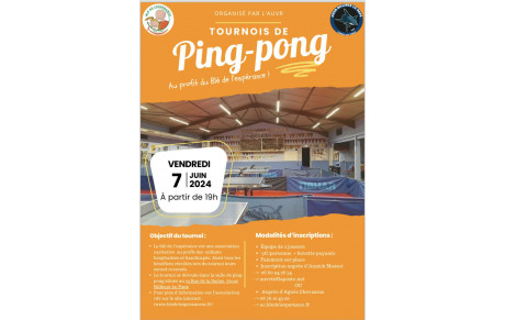 Tournoi Tennis de Table